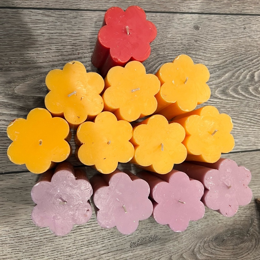 Floral Scented Candle Set 12